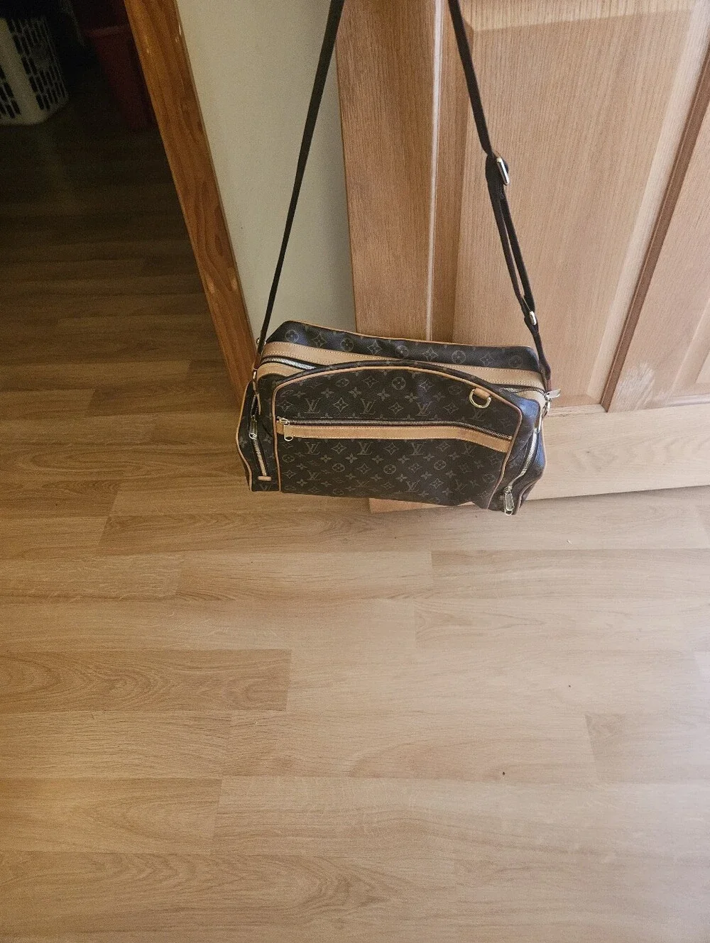 Louis Vuitton Brown Monogram Travel Shoulder Bag